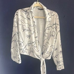 Shein wraparound blouse